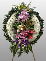 白色菊花花圈